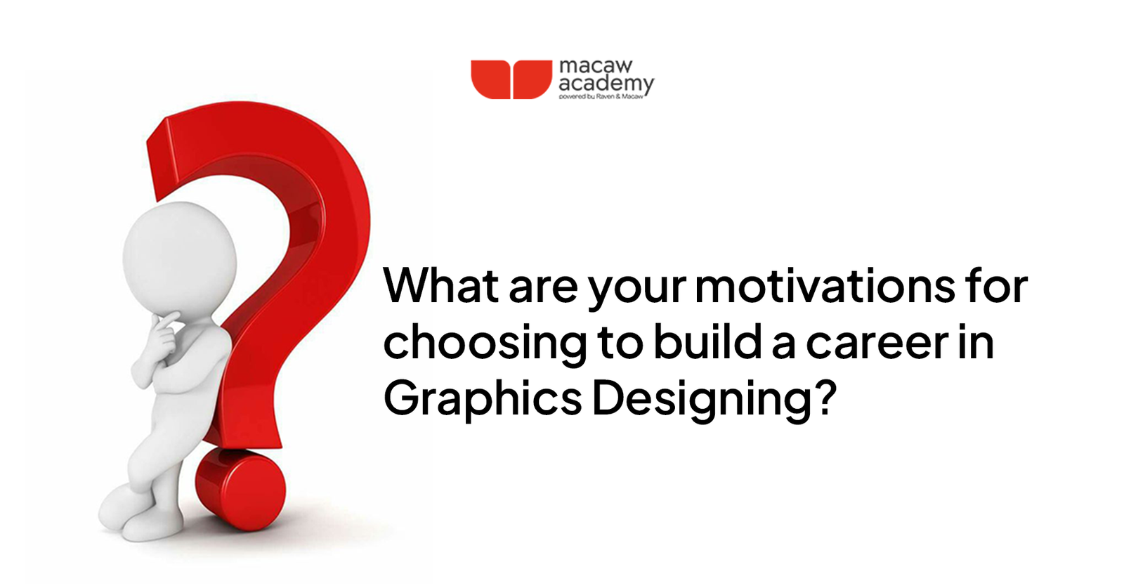 Graphic depicting the question ''What are your motivations for chasing a career in graphic design?''
